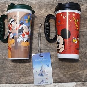 Disney Mickey Mouse Travel Mugs & BAG TAG